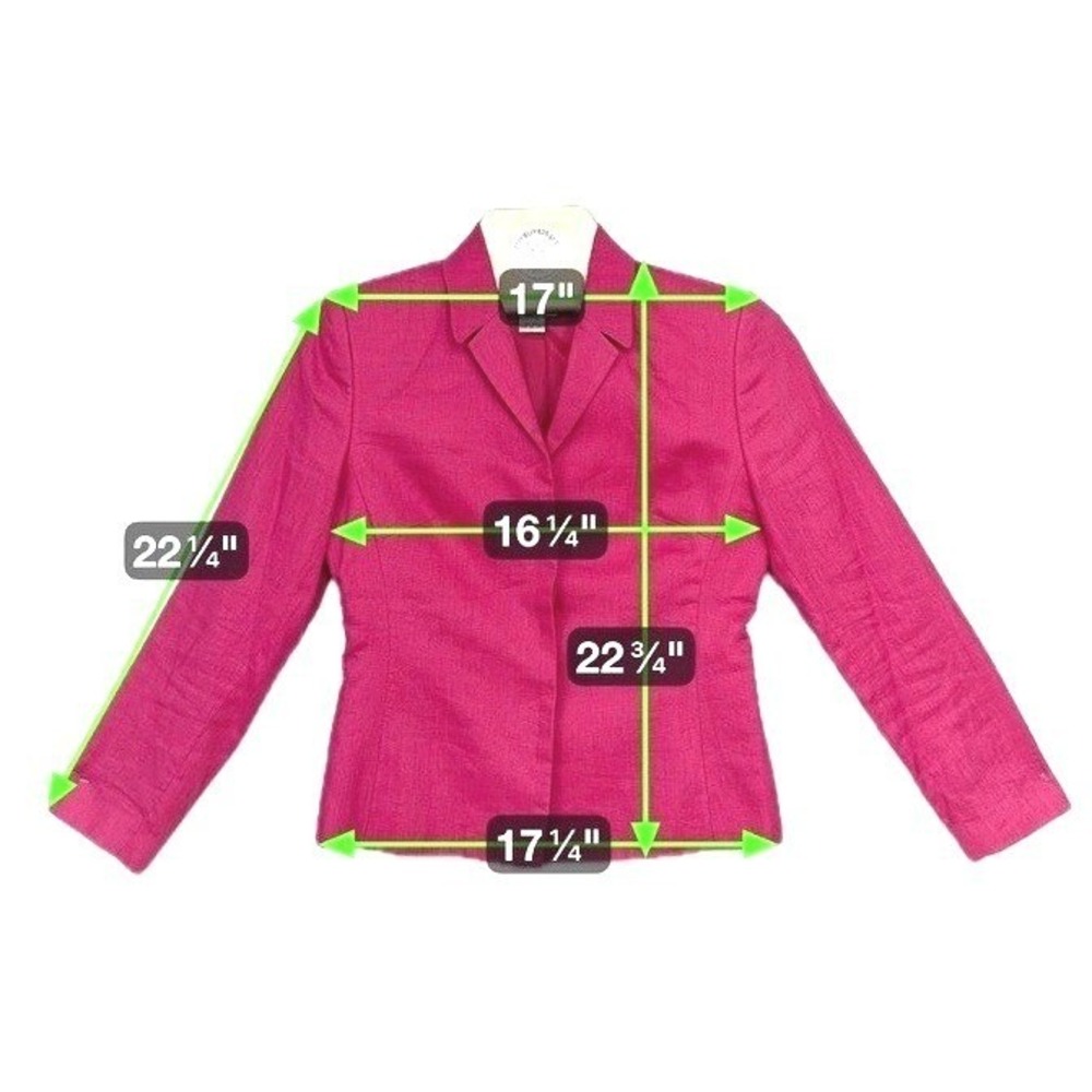 Style & Co Collection Petite Women's Pink Linen Blazer Size 2P - Picture 6 of 6